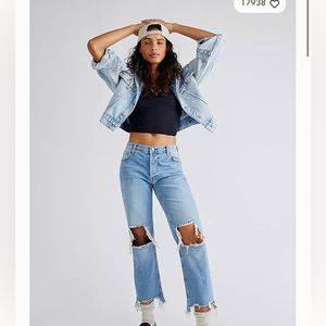 Free People Maggie Straight-Leg Jeans